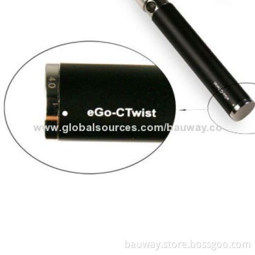 E-cigarette with Changeable System eGo Twist Battery, 2-3 Hours Charging Time